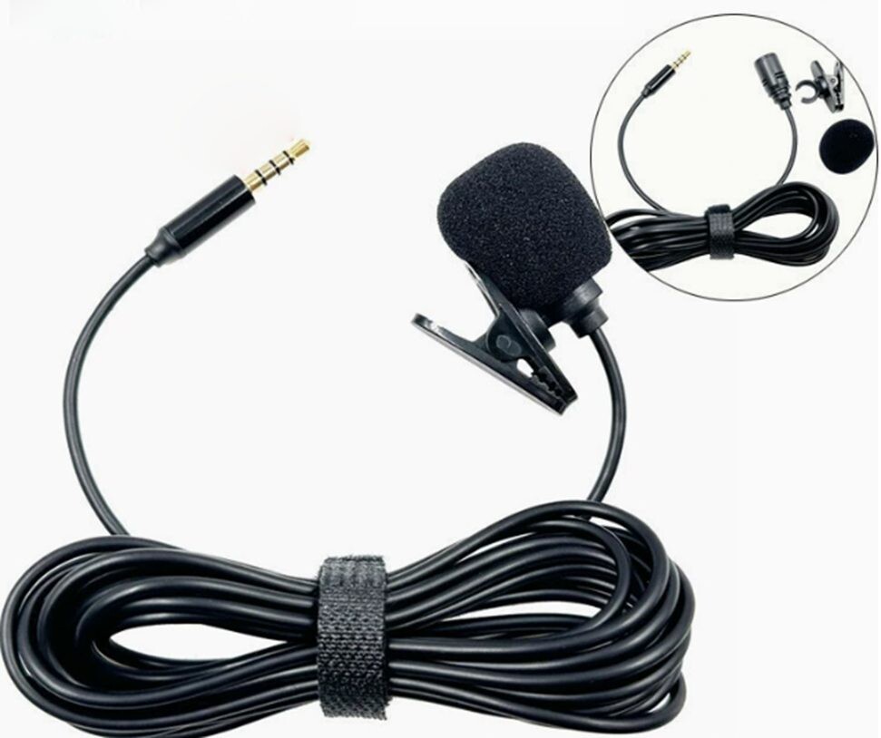 Náhradný klopový mikrofón - Čierny
