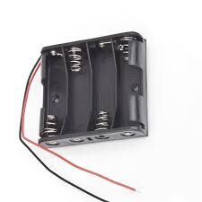 Batériový box pre štyri batérie AA - 1 kus
