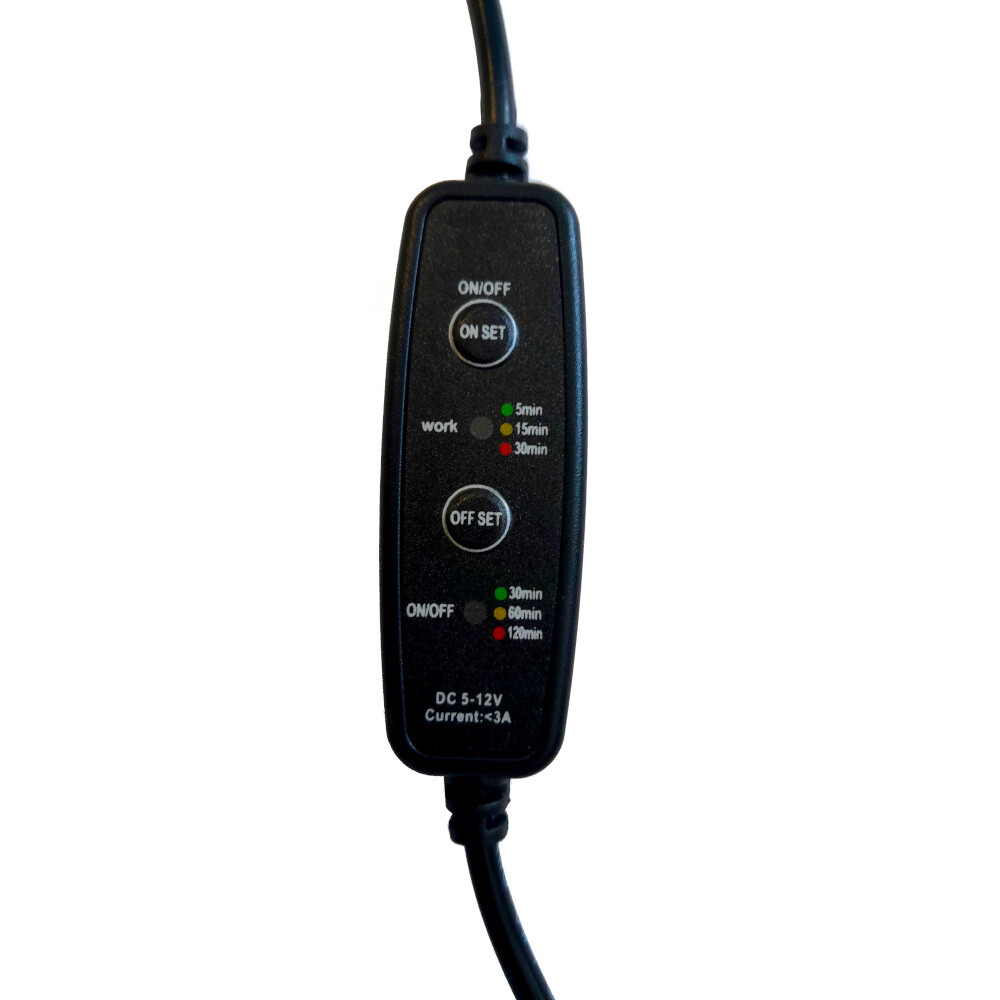 Časovač pre hydropóniu 5~12V do 3A vodeodolný