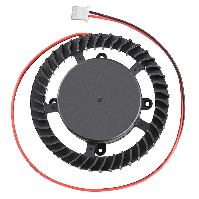 Dúchadlový ventilátor 70x70x20mm, 12V, XH2.54