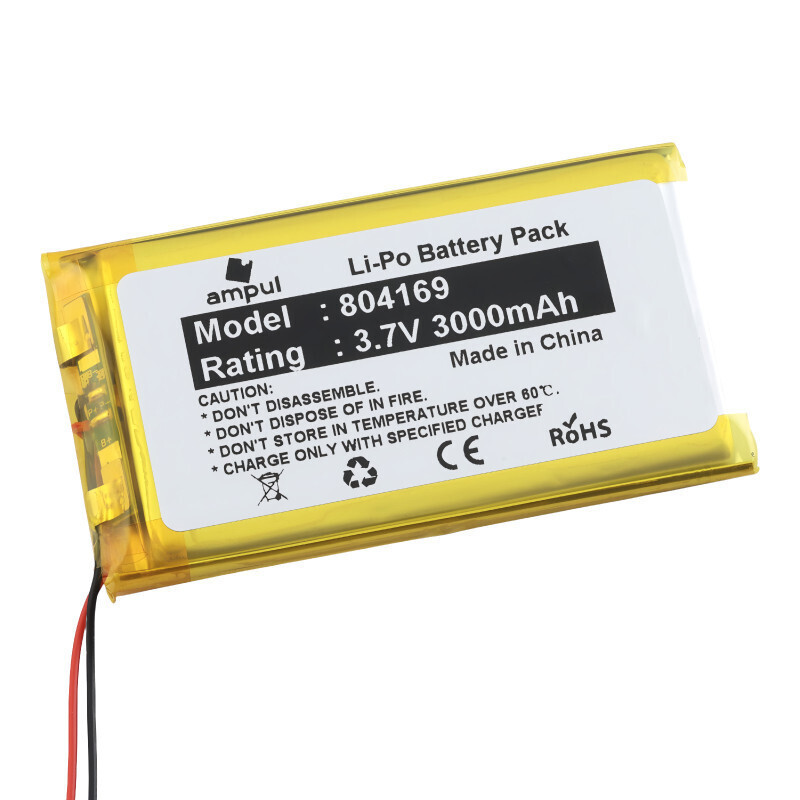 Li-Pol batéria 3000mAh, 3.7V, 804169