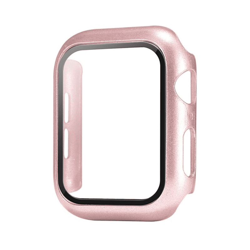 Ochranné puzdro s tvrdeným sklom na Apple Watch - Rose Gold Veľkosť: 38mm