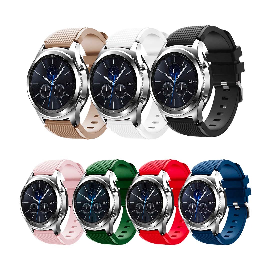 Vrúbkovaný remienok na smart hodinky 20mm Veľkosť: 20mm, Farba: Fog