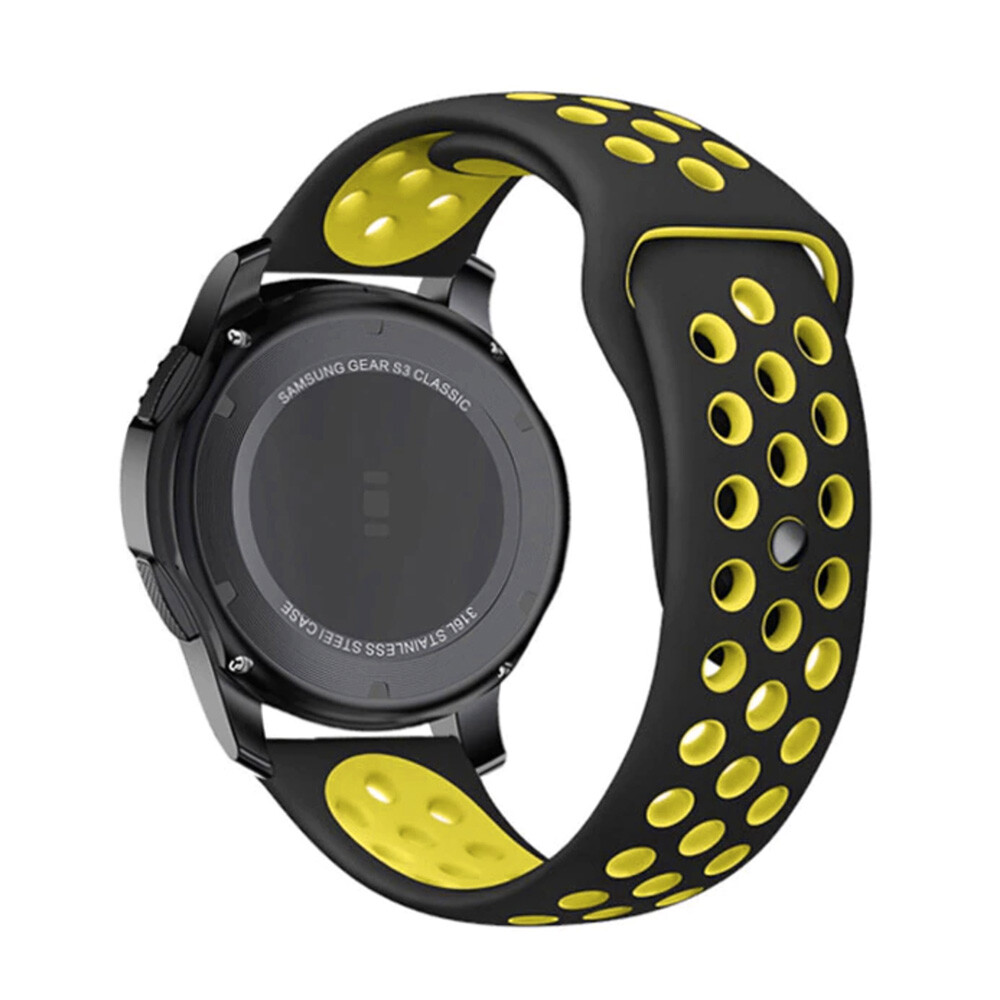 Športový remienok na smart hodinky 22mm Veľkosť: 22mm, Farba: Žltá