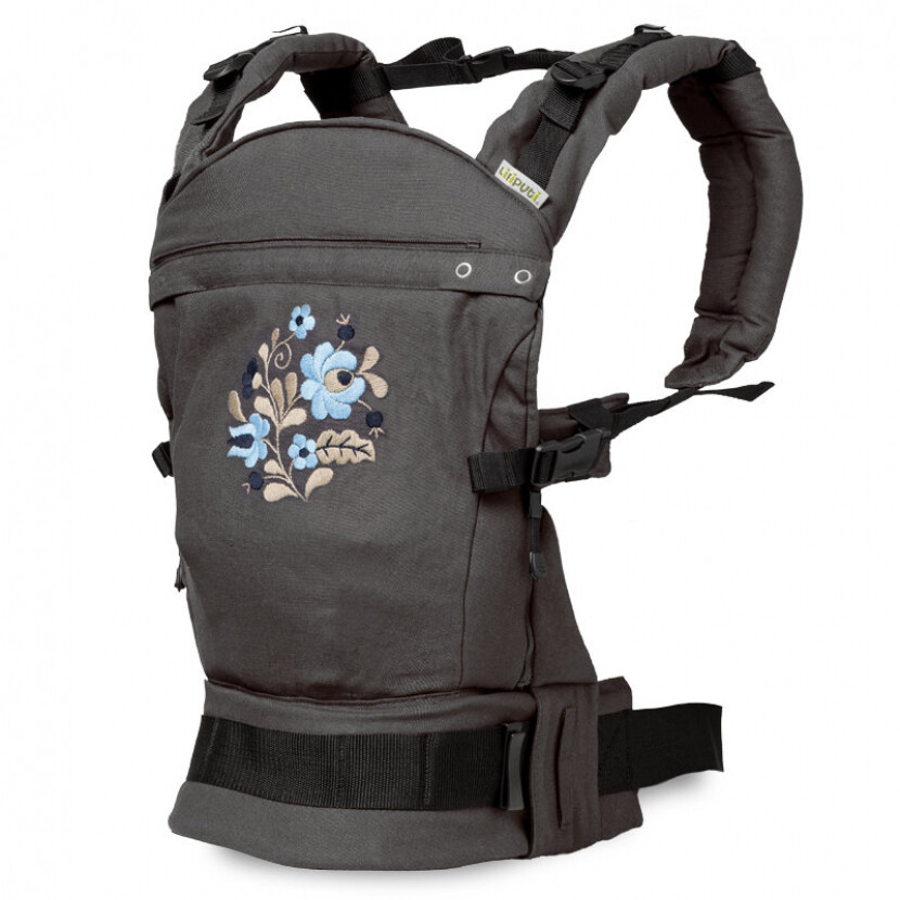 Detské nosítko Liliputi Buckle Matyó - sivé