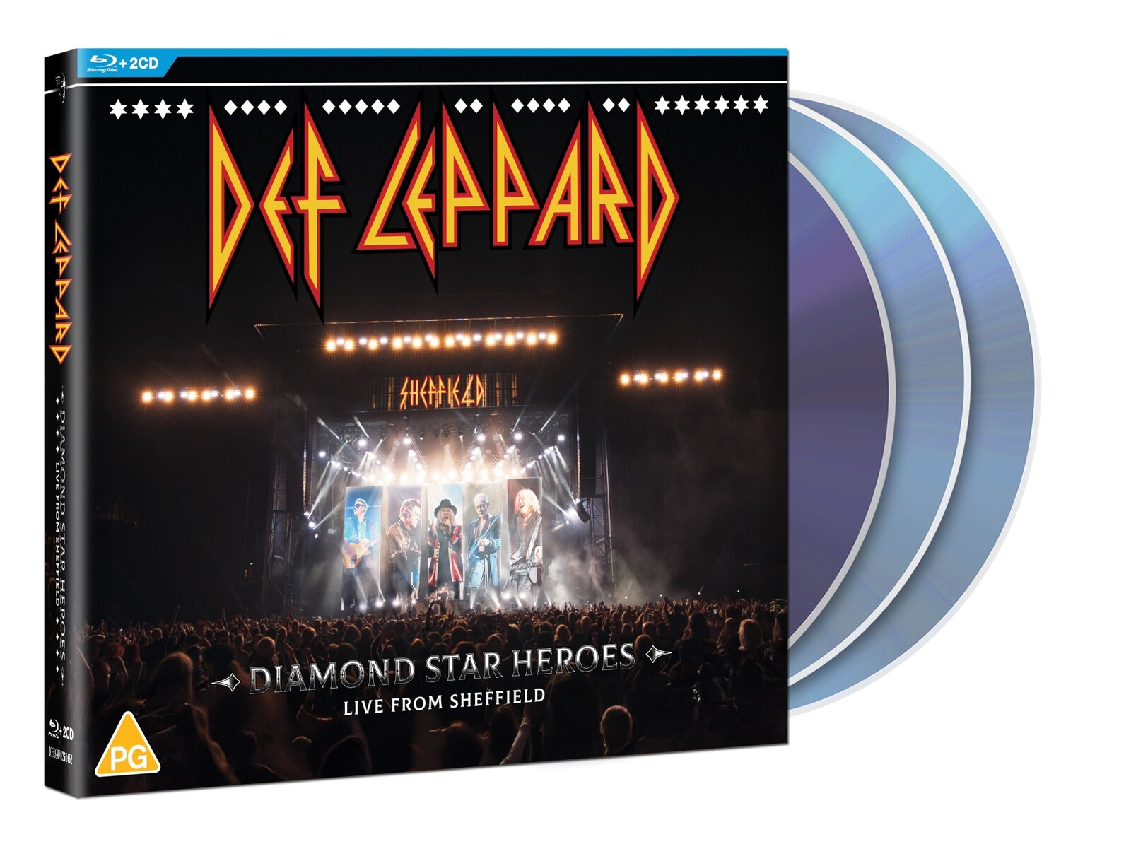 Def Leppard, DIAMOND STAR HEROES L./CD, Blu-ray