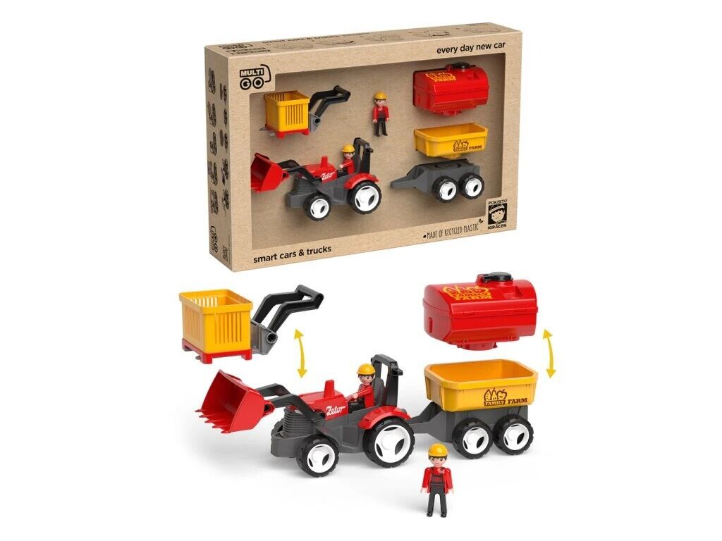 Efko Igráček ECO MultiGO Farm set - figúrky Igráčikov farmárov s traktorom