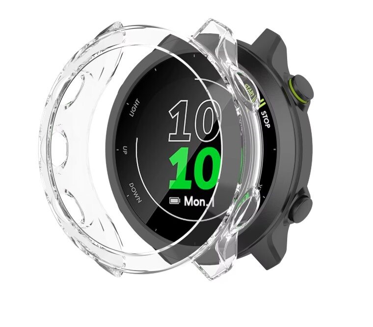 Silikónový rámček pre Garmin Forerunner 55 - Transparentný