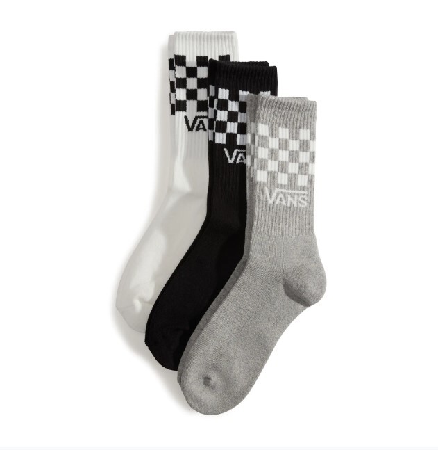 Pánské Ponožky VANS Classic Check Crew Checkerboard Black White - L