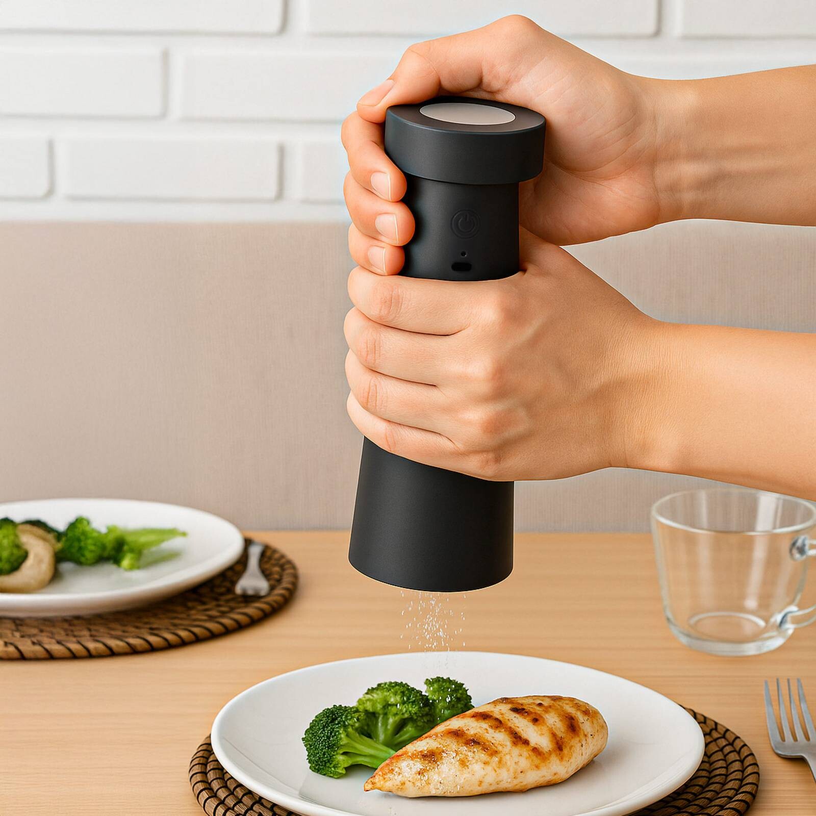 Lucande LED korenička Pepper, tmavošedá, akumulátor, IP44