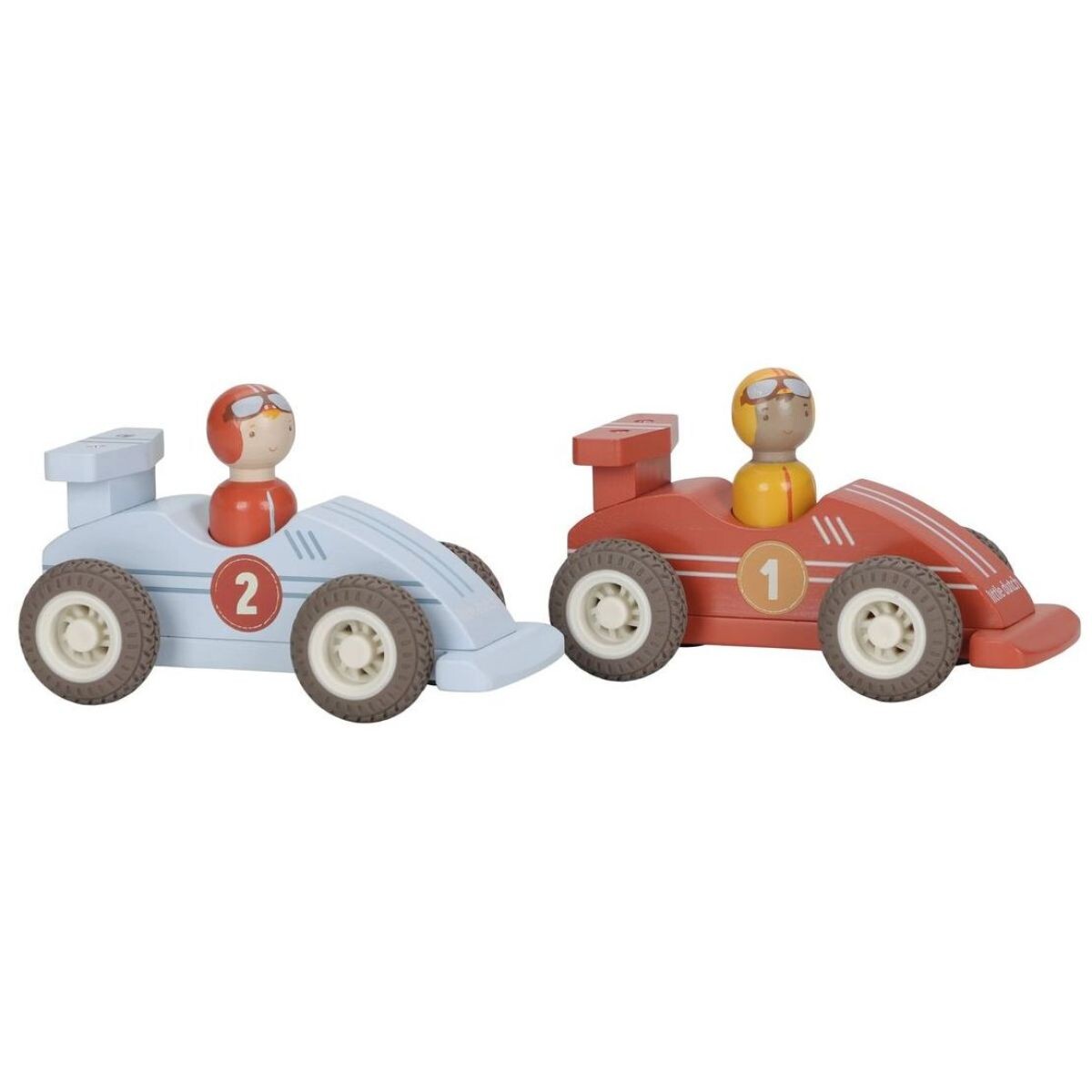 Little Dutch Pretekárske autíčka na zotrvačník drevené