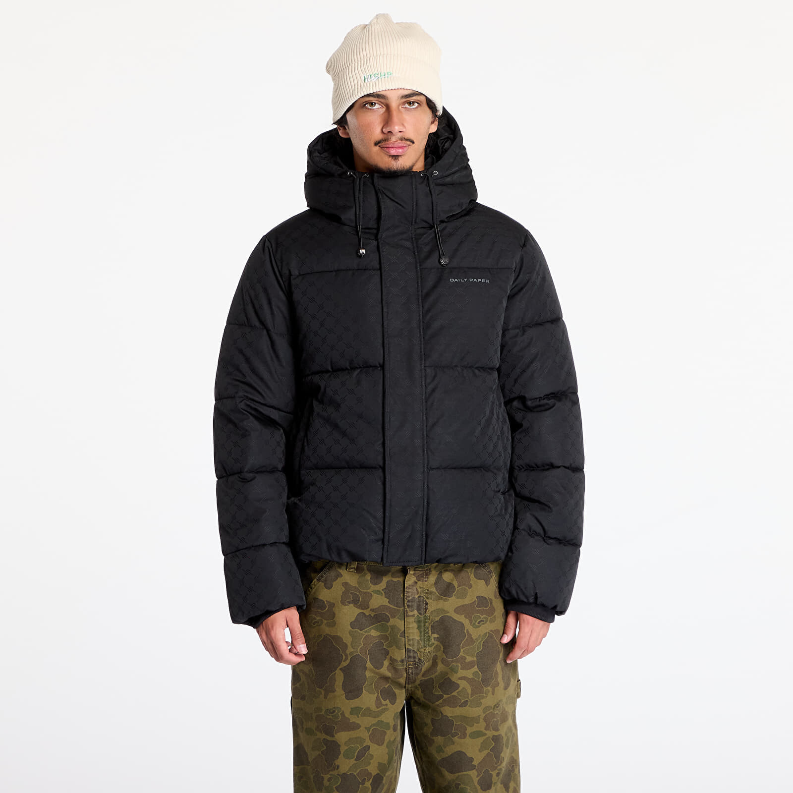 Bunda Daily Paper Monogram Puffer Jacket Black XS