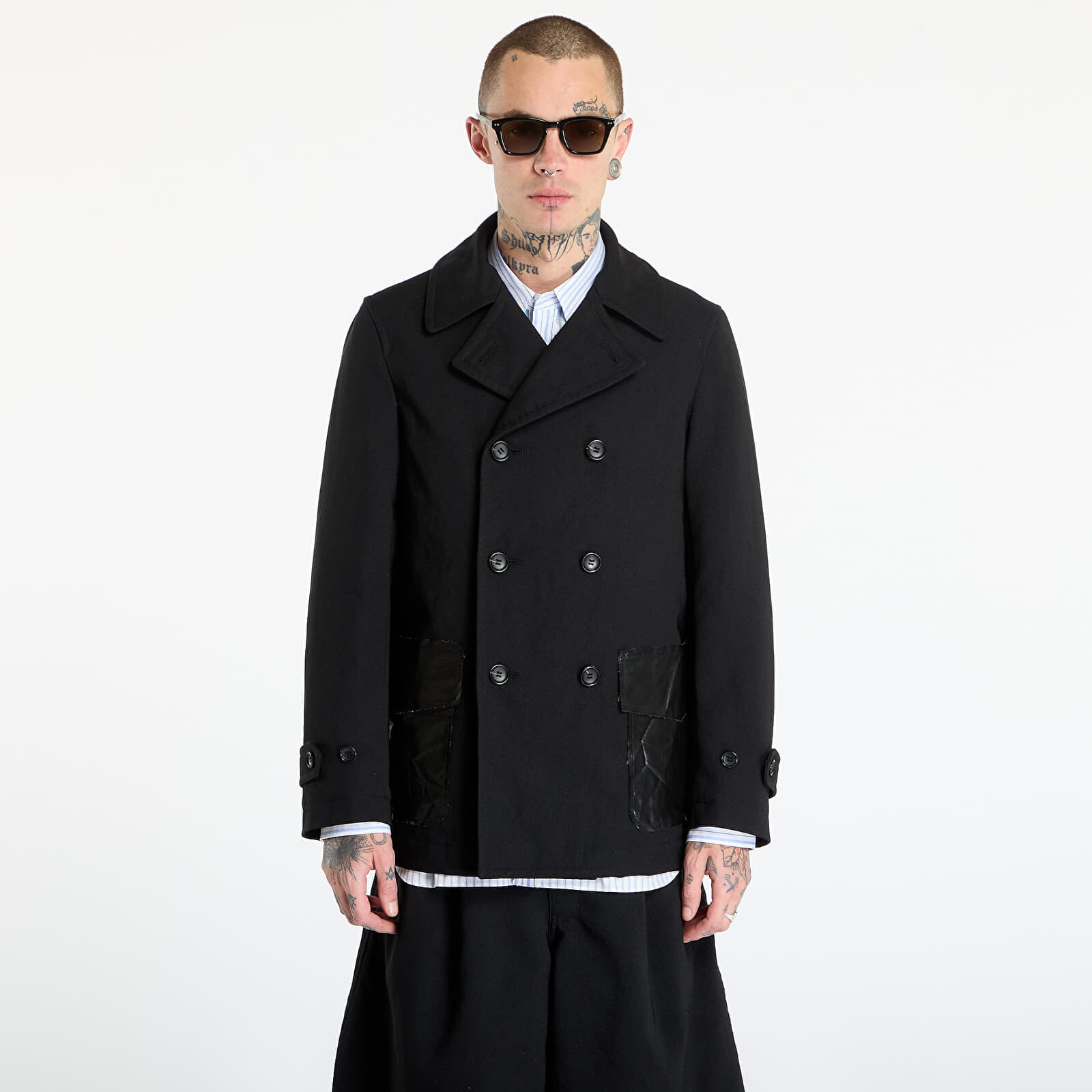 Bunda Comme des Garçons SHIRT Double Breasted Coat Black XL