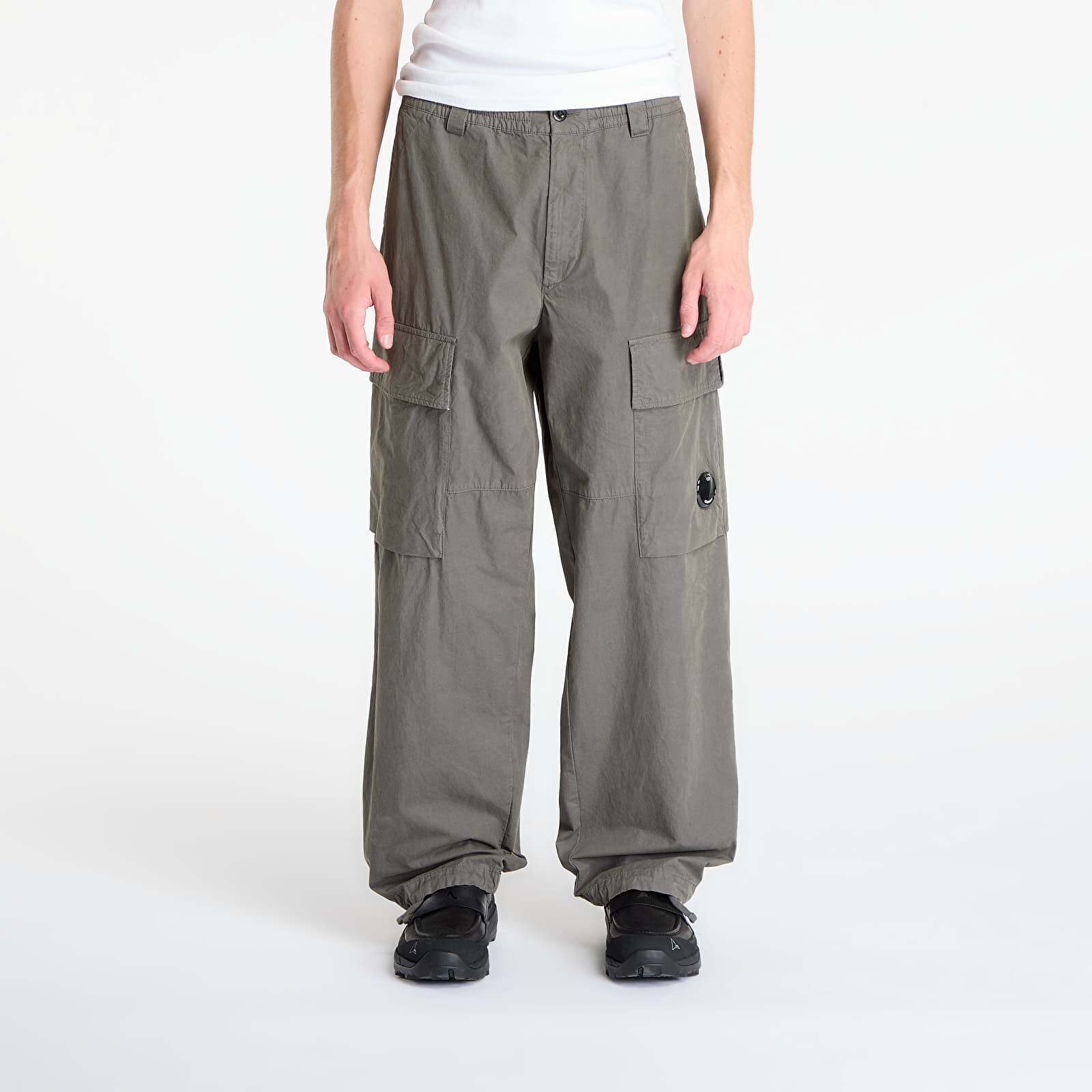 Kalhoty C.P. Company Microreps Boxy Cargo Pants Gunmetal Grey 48