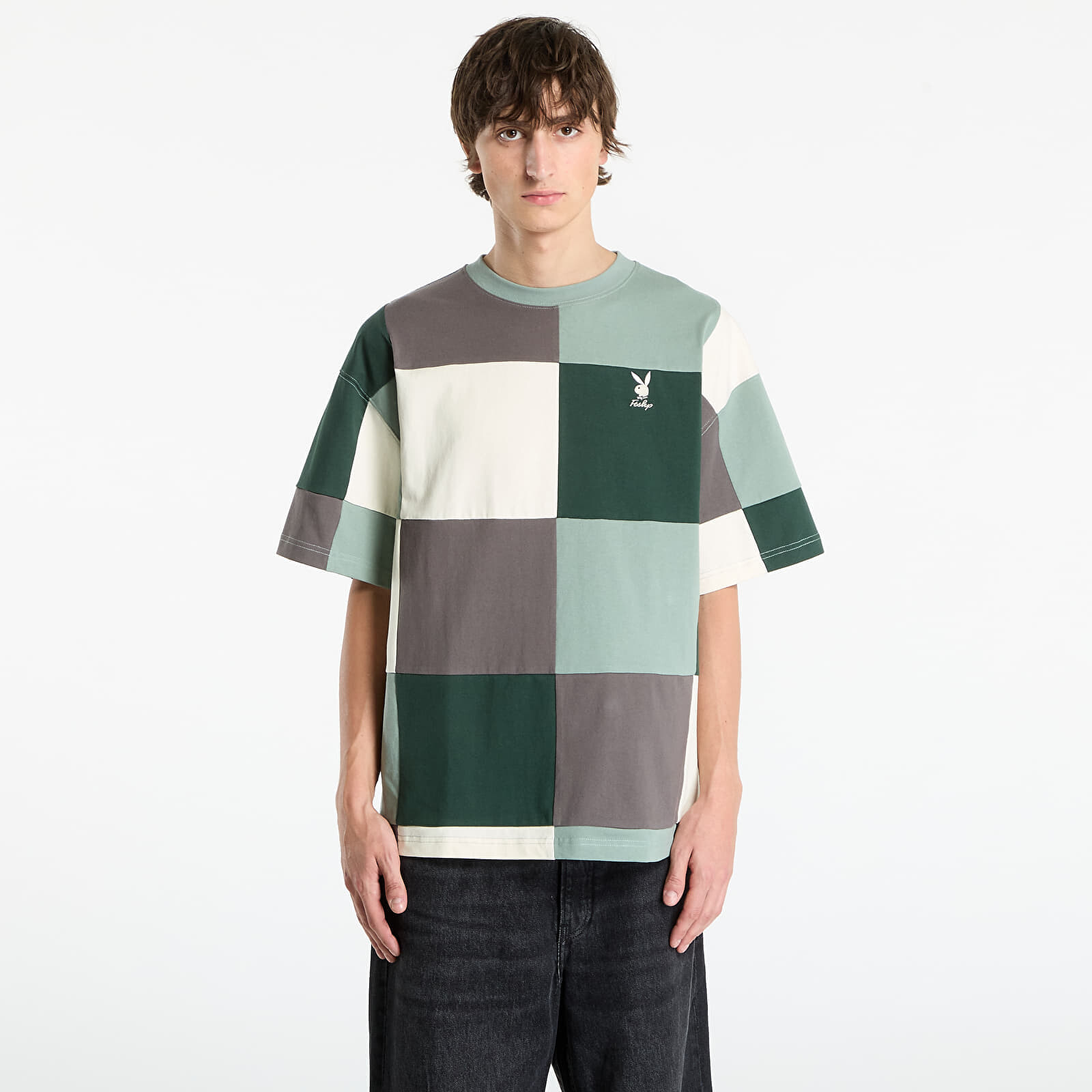 Tričko Playboy x FTSHP Patchwork Tee UNISEX Green XXL