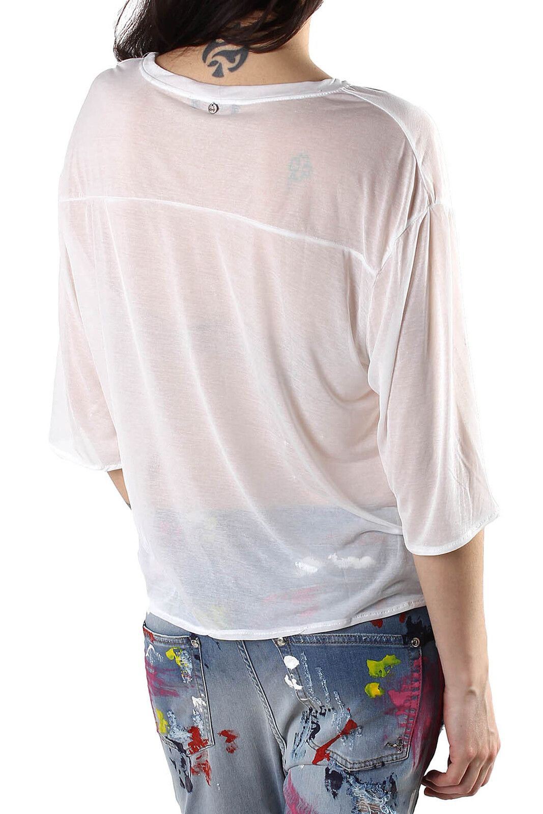 Sexy Woman Top s 3/4 rukávmi