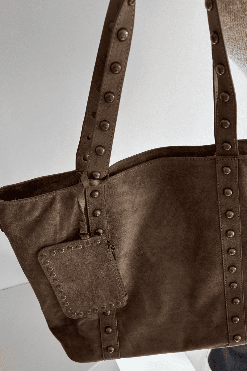 Dámska kabelka s ozdobami béžová Kynelle