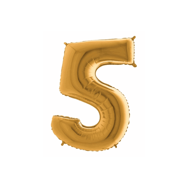 BP Balón číslo 5 malé zlaté 35 cm