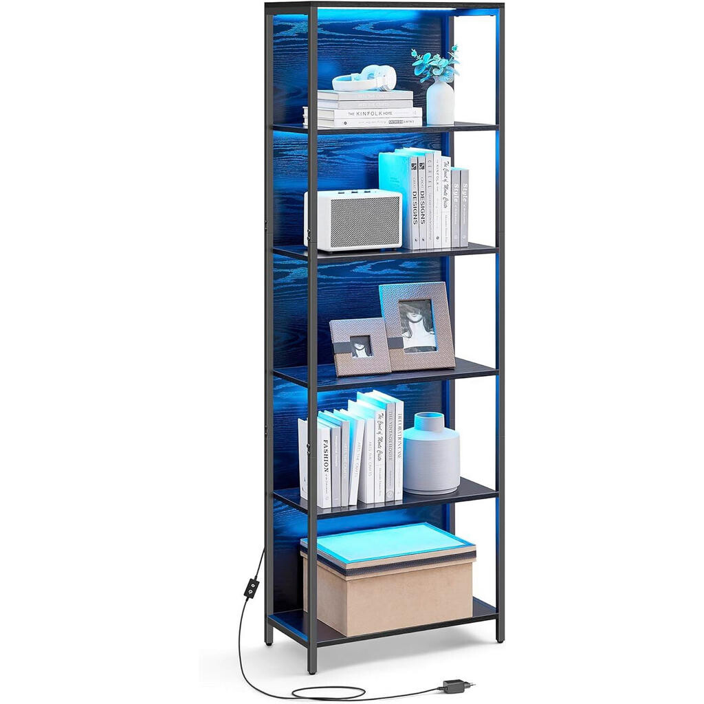 Boxxx REGÁL, čierna, oceľ, 60/178,6/30,3 cm