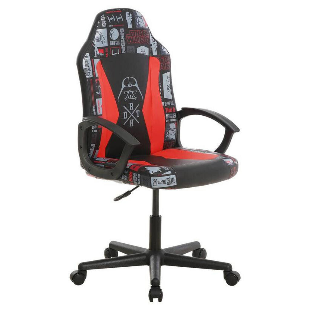 Star Wars HERNÁ STOLIČKA, kožený vzhľad, červená, čierna