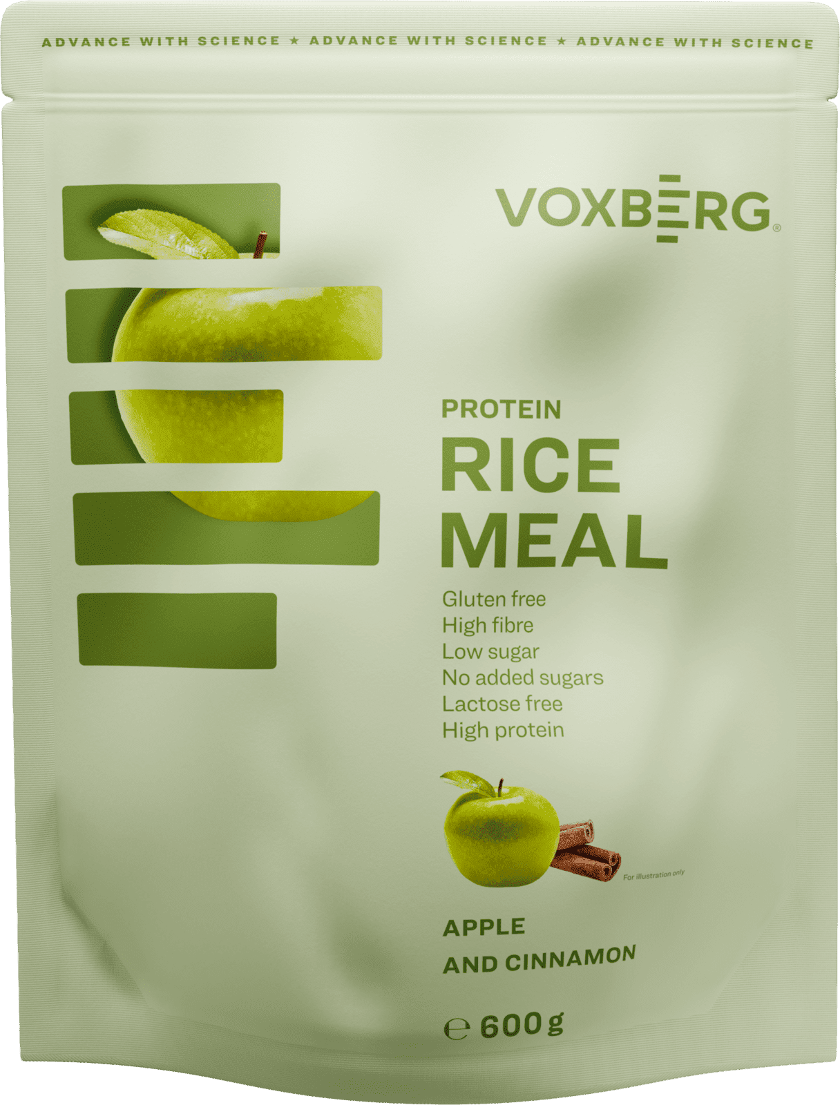 VOXBERG Protein Rice Meal Jablko škorica 600 g