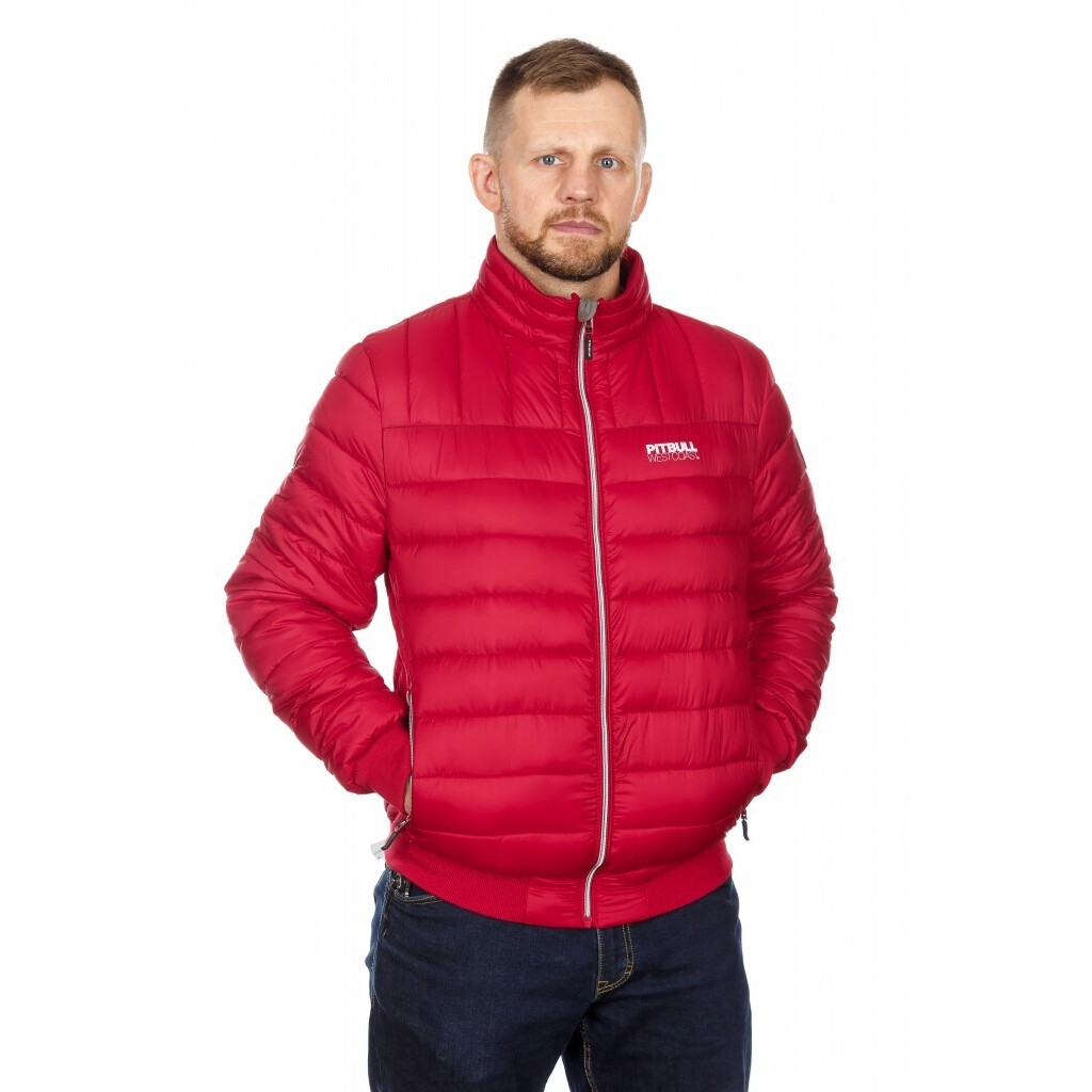 Zimná bunda pánska PitBull West Coast Granger - červená, L