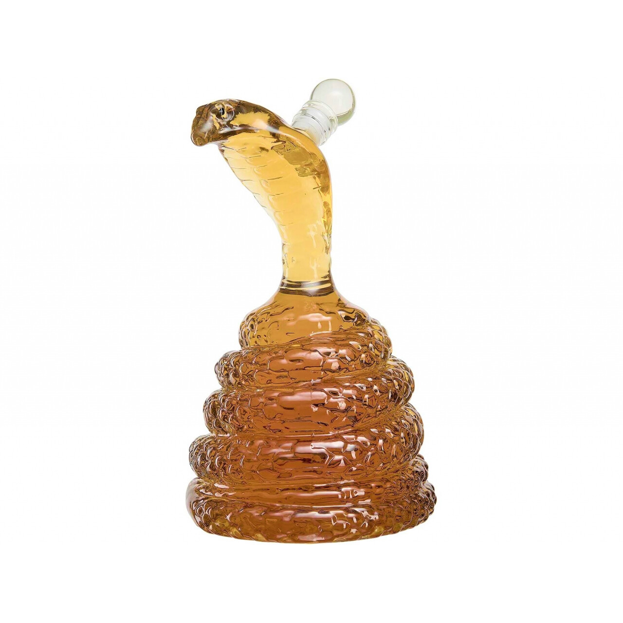 Sklenená karafa Had 0,65 l - priehľadná