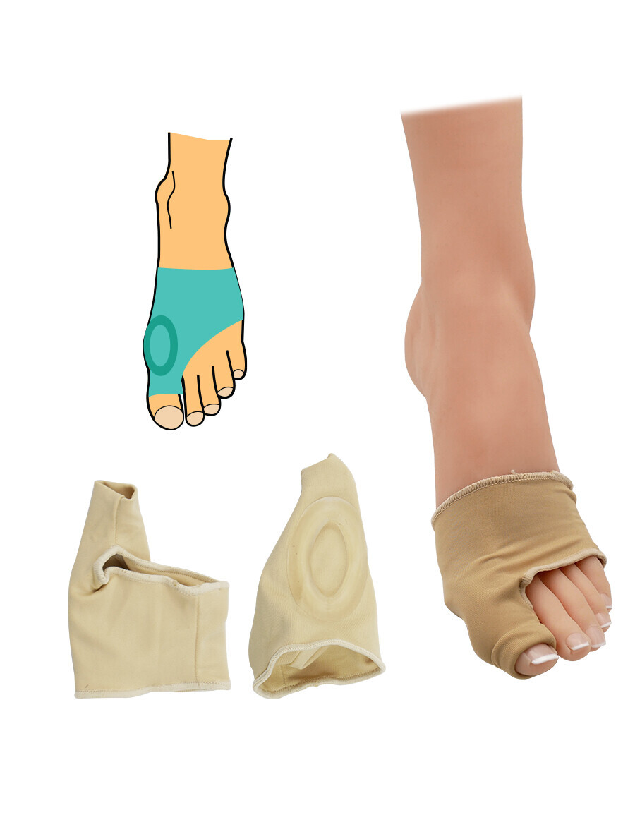 Bandáž Hallux valgus s vymedzovacím krúžkom - béžová