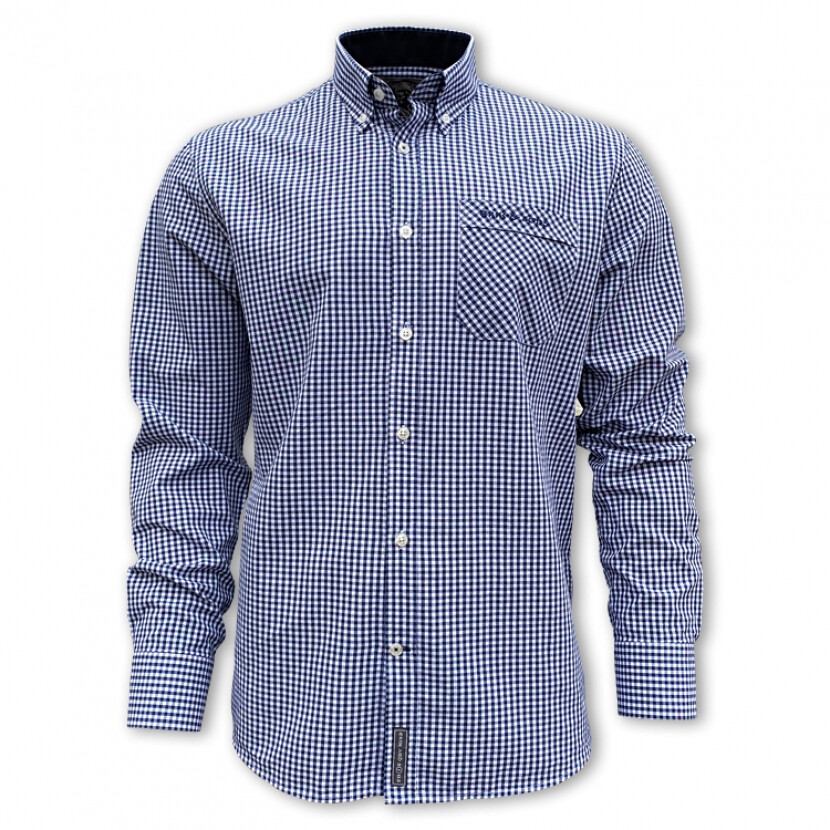 Košeľa pánska Erik and Sons Brickwell - navy-biela, M