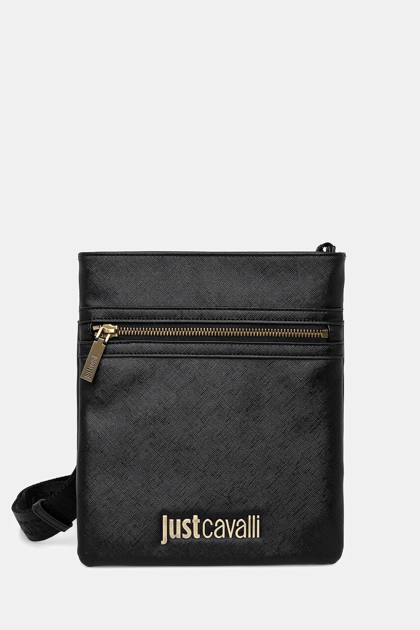 Malá taška Just Cavalli čierna farba, 79QA4B33 ZSB85