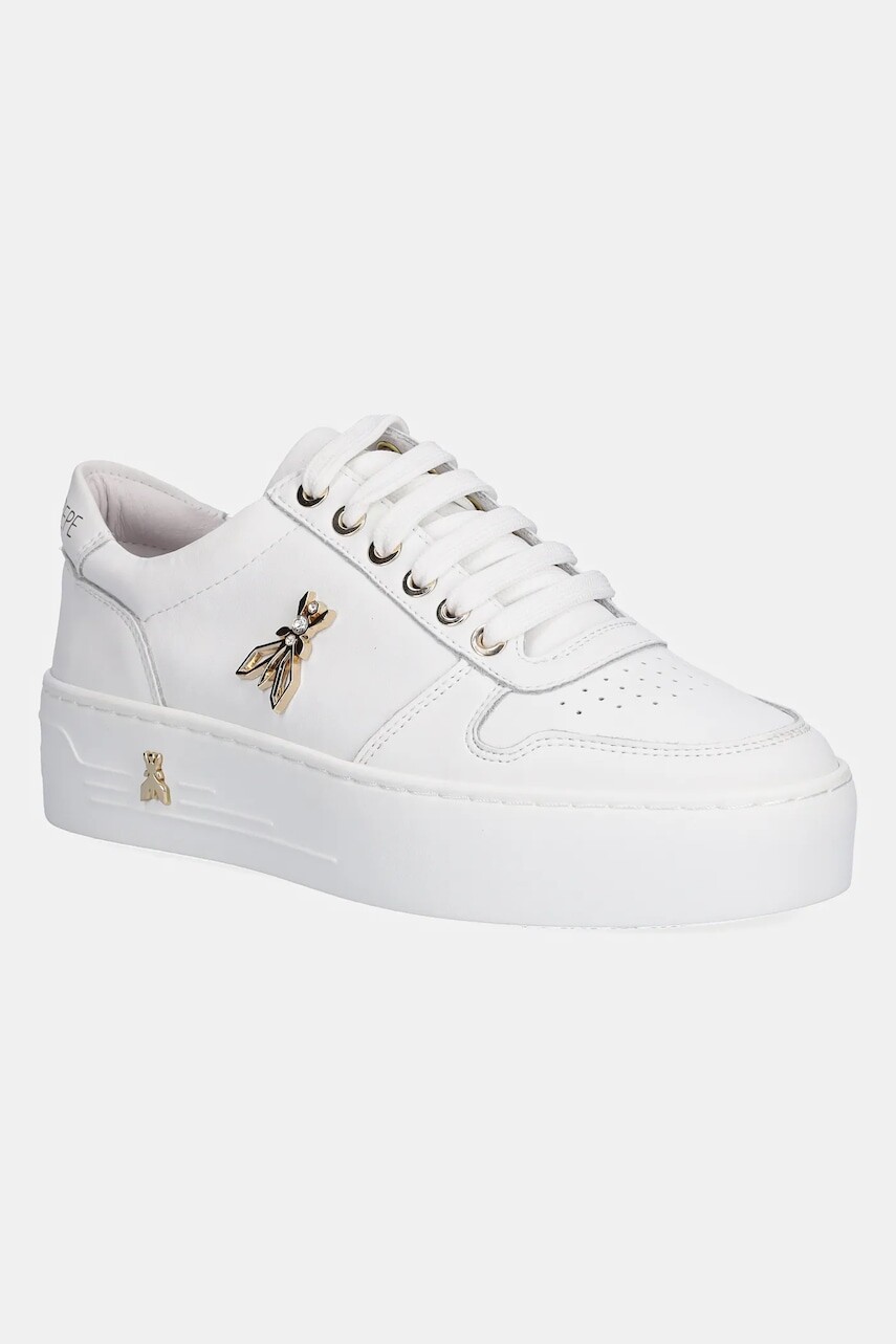 Detské kožené tenisky Patrizia Pepe biela farba, PPJ909