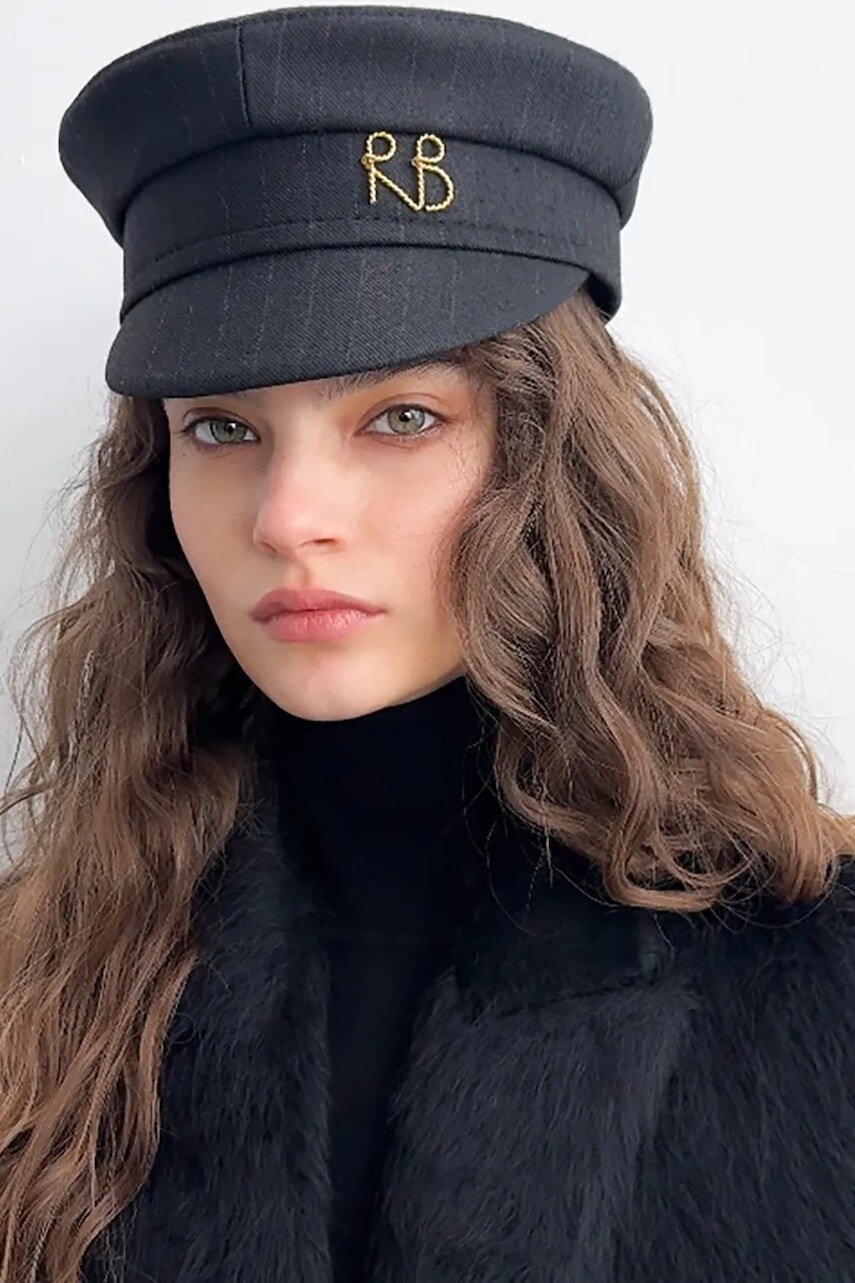 Vlnená čiapka Ruslan Baginskiy čierna farba, KPC033-WP-PLS-MRB