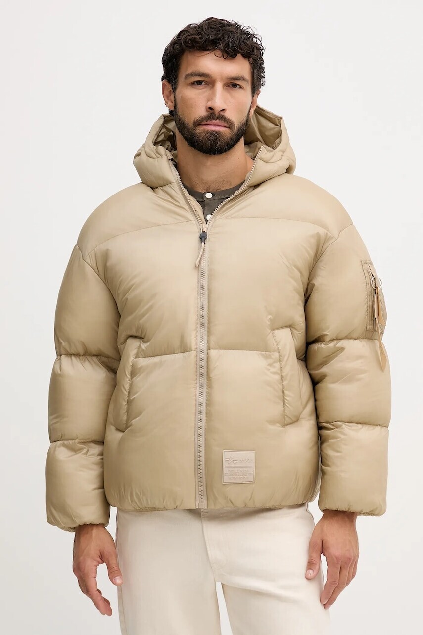 Bunda Alpha Industries béžová farba, zimná, 148130.627