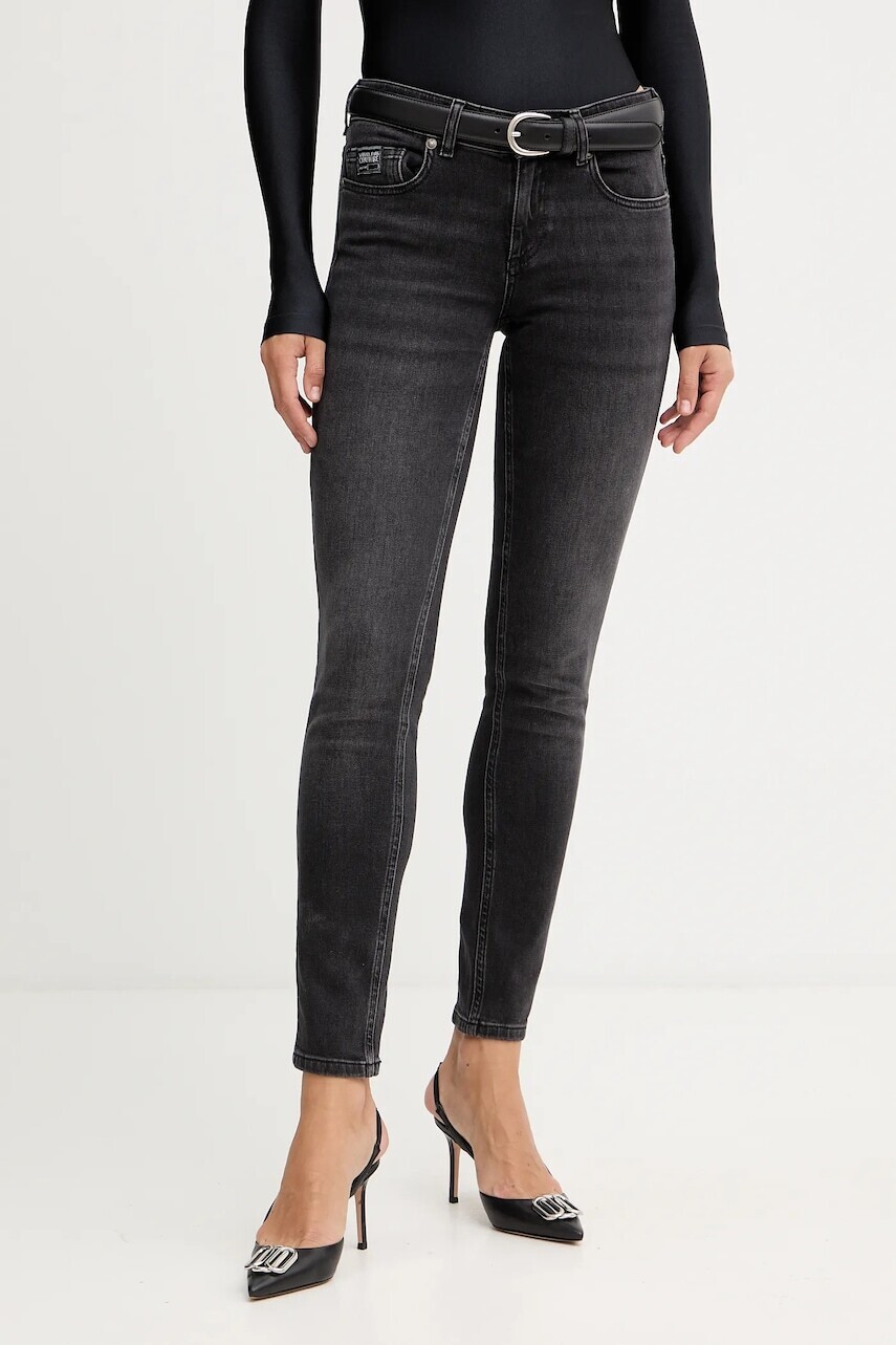 Rifle Versace Jeans Couture čierna farba, 79HAB5K2 CDWRC