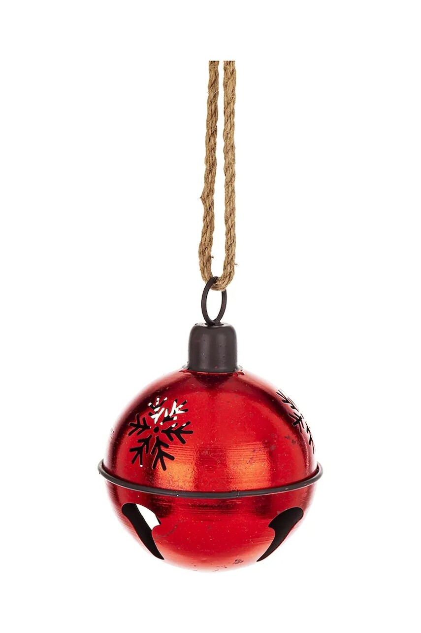 Závesná dekorácia 17 x 14 x 14 cm červená farba