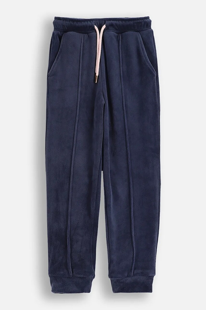 Detské tepláky Coccodrillo tmavomodrá farba, jednofarebné, FROSTING PUDDLE GIRL KIDS