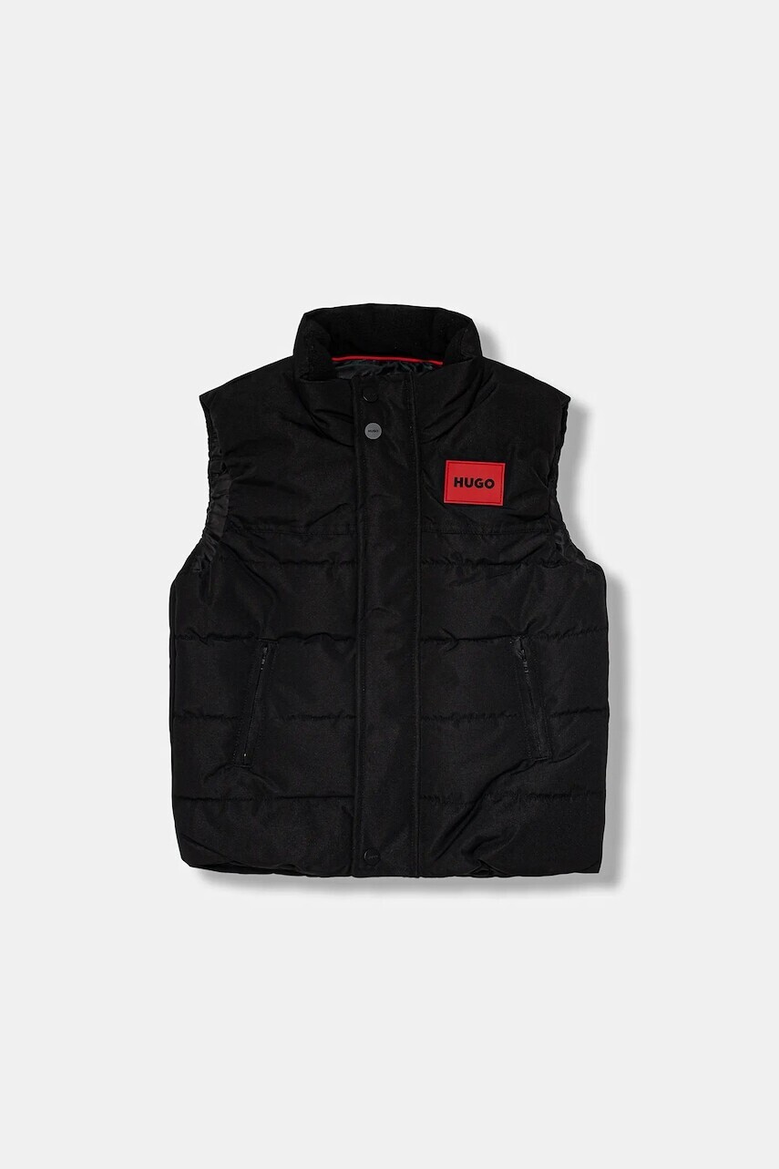 Detská vesta HUGO čierna farba, G00482