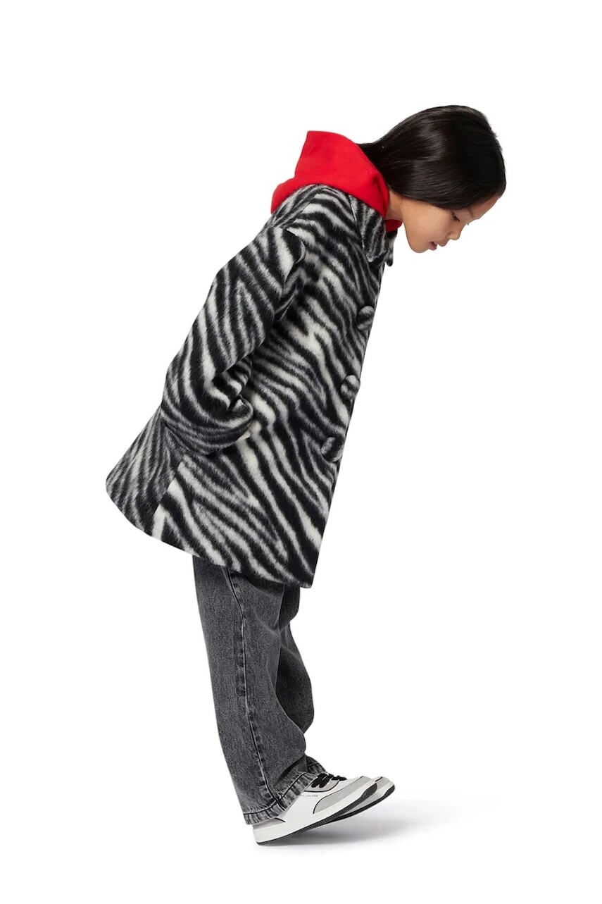 Detský kabát Marc Jacobs čierna farba, W60566