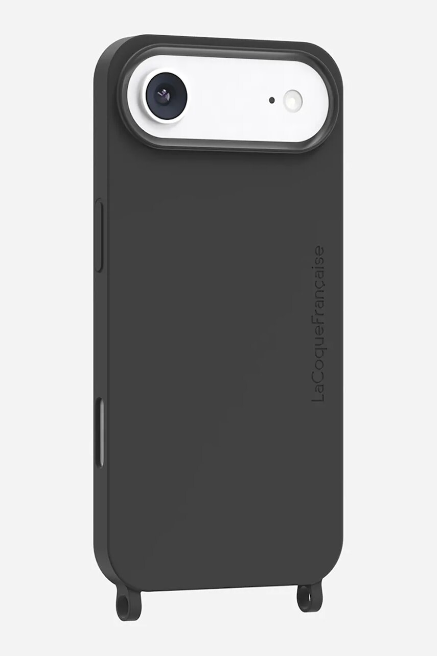 Puzdro na mobil LaCoqueFrançaise IPHONE 17 AIR čierna farba