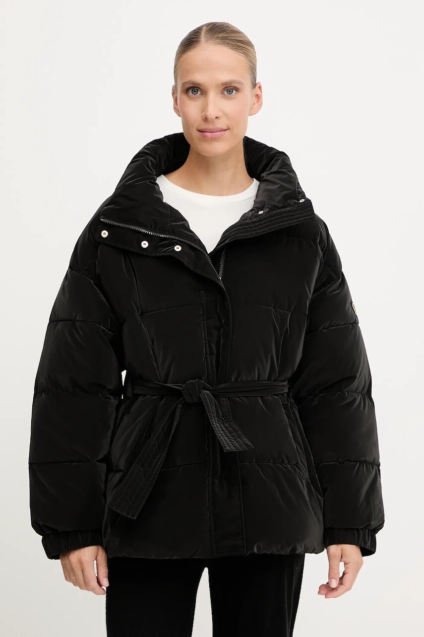 Bunda EA7 Emporio Armani čierna farba, zimná, AF16078.7W000652