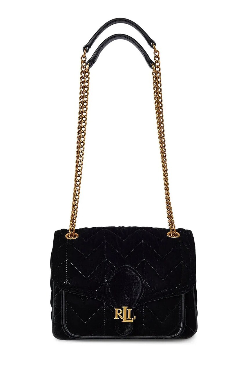 Kabelka Lauren Ralph Lauren čierna farba, 431980187