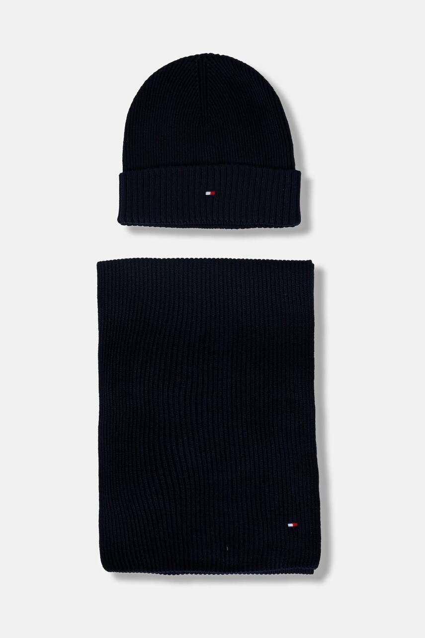 Súprava s prímesou kašmíru Tommy Hilfiger tmavomodrá farba, AM0AM13807