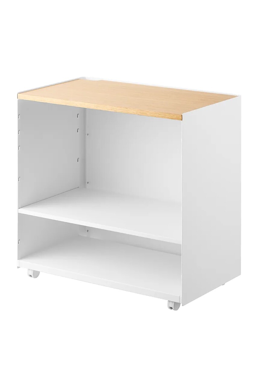 Nábytok s kolieskami Yamazaki Tower 60,3 x 35,3 x 59 cm biela farba