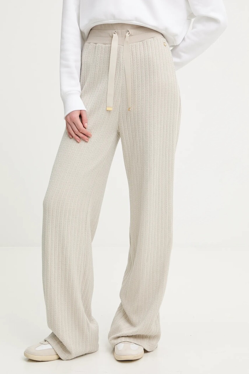 Nohavice Colmar béžová farba, široké, vysoký pás, 9257.9ZX