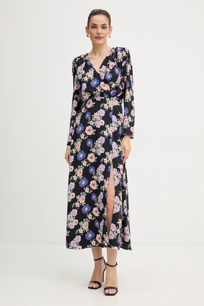 Šaty Morgan šedá farba, maxi, rovný strih, ROBIE.F