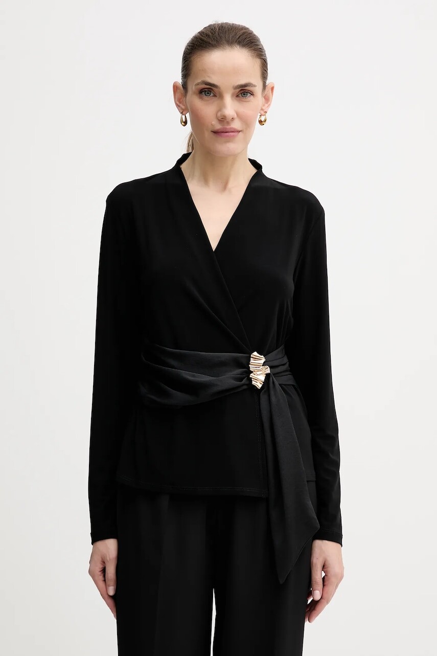 Blúzka Joseph Ribkoff čierna farba, jednofarebná, 254117