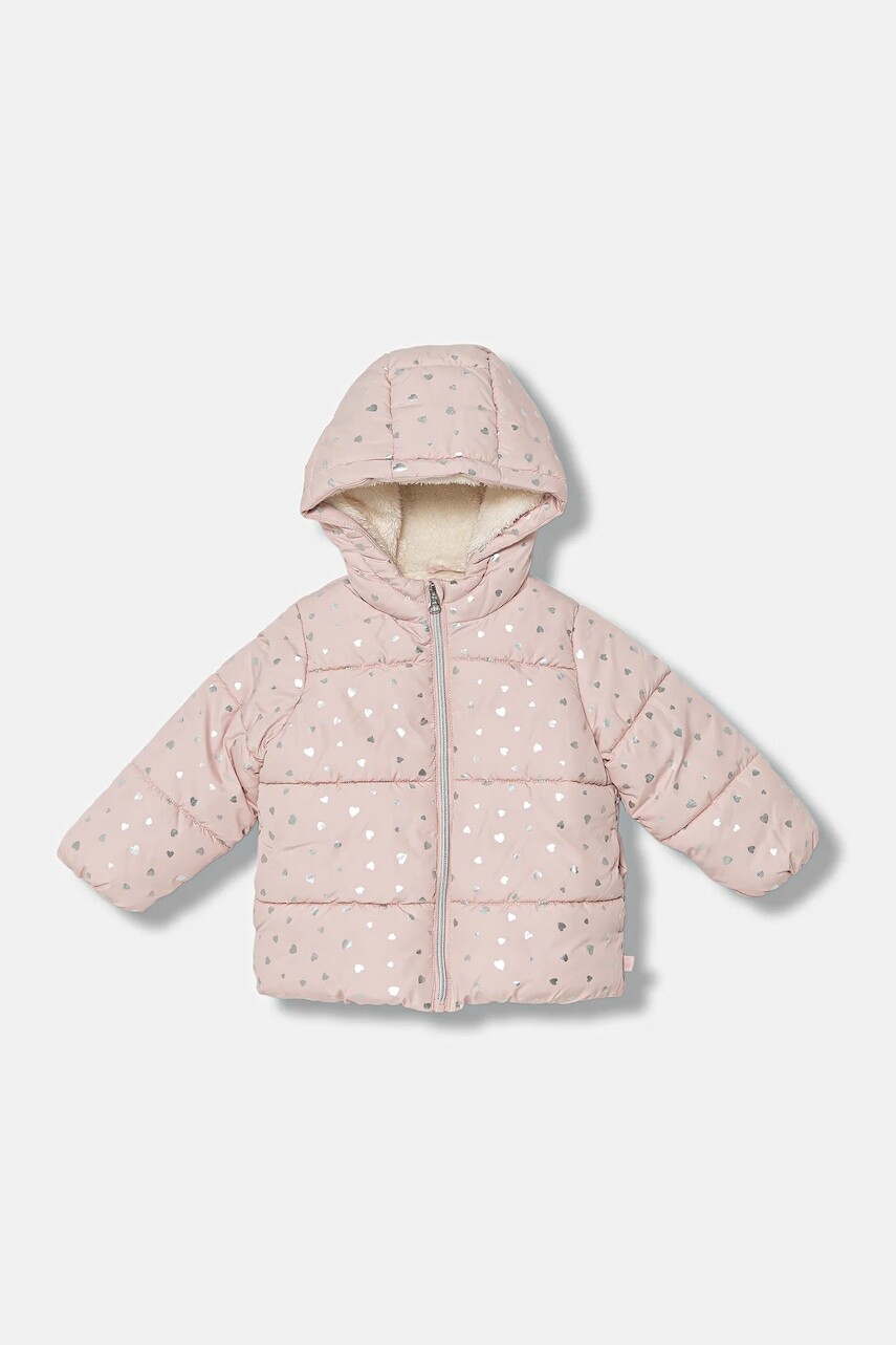 Detská bunda United Colors of Benetton ružová farba, 2NNQGN048