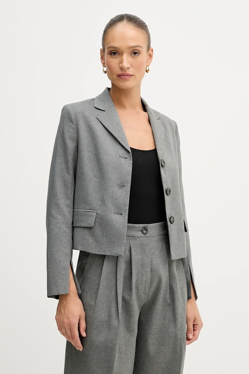 Sako Sisley šedá farba, jednoradové, jednofarebné, 2V99LW03K