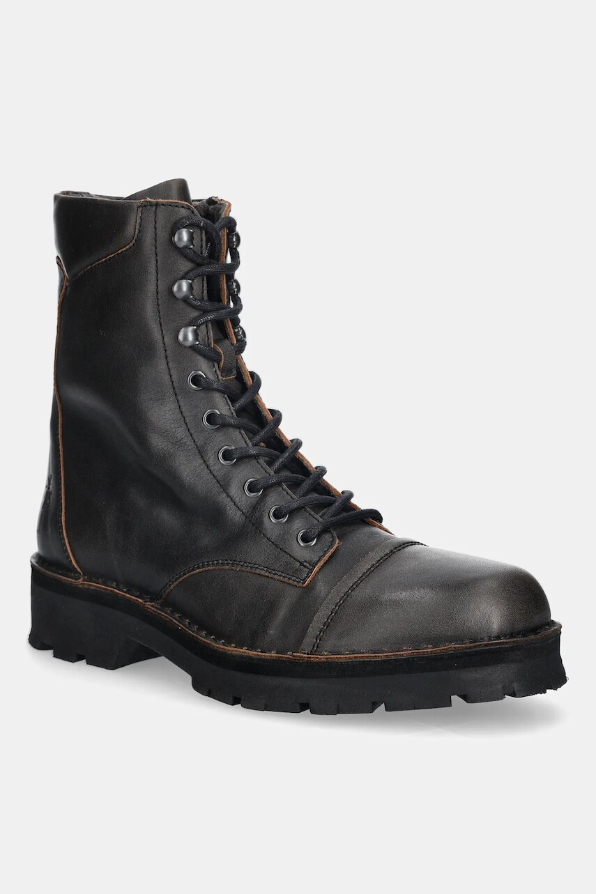 Kožené členkové topánky Fly London KAFT126FLY čierna farba, P211126000