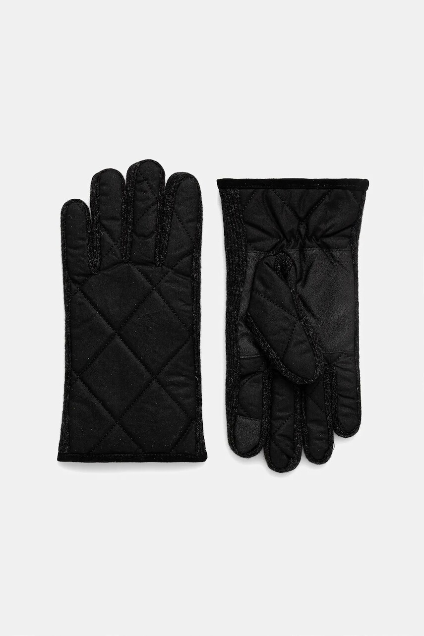 Rukavice Barbour čierna farba, MGL0142